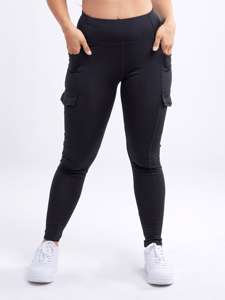 a person wearing black pants