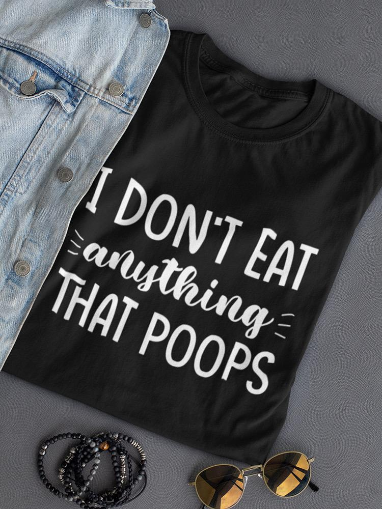 a black shirt with white text on it