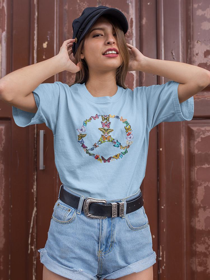 Butterfly Peace T-shirt -SmartPrintsInk Designs