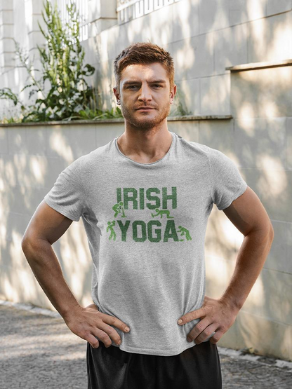 Irish Yoga T-shirt -SmartPrintsInk Designs