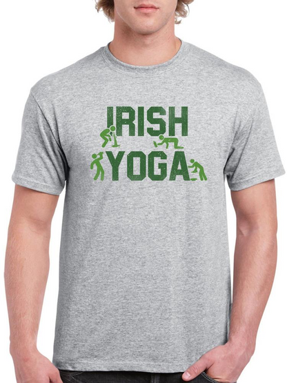 Irish Yoga T-shirt -SmartPrintsInk Designs