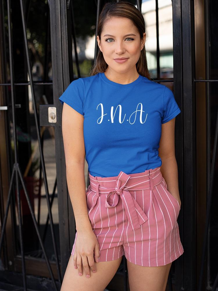 a woman standing in front of a door