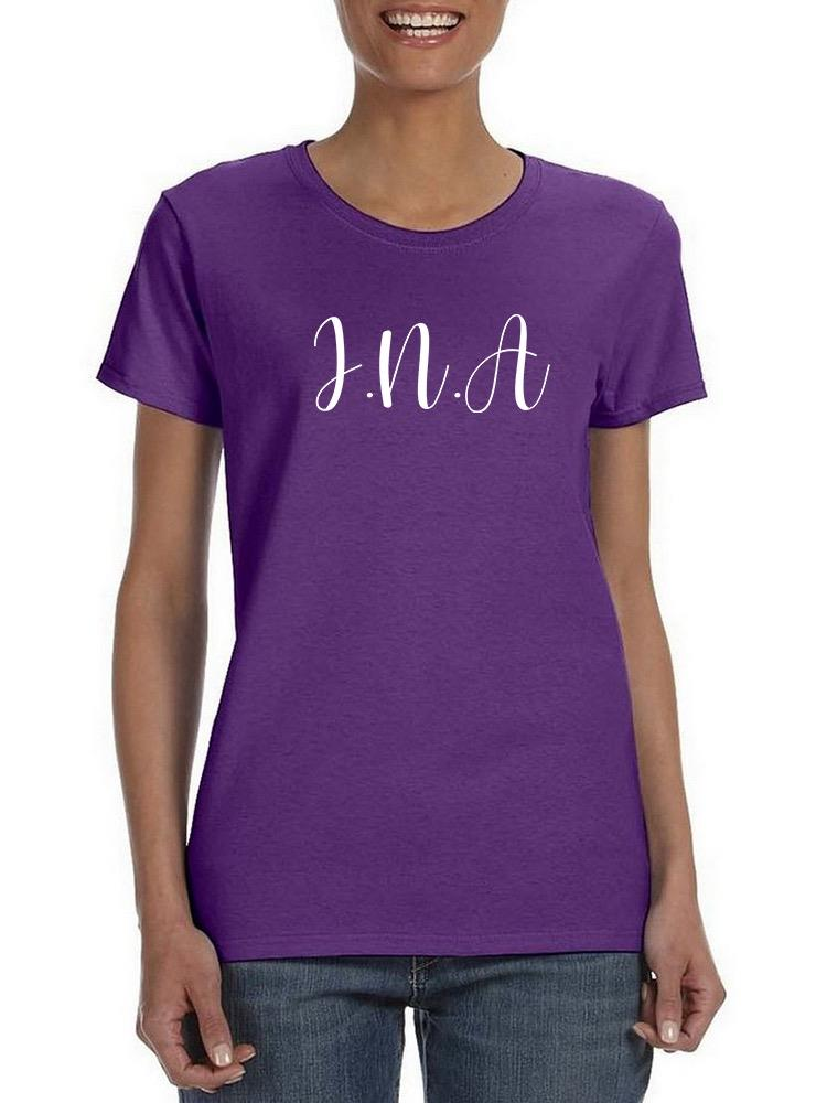 a woman wearing a purple shirt