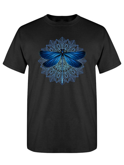 Dragonfly And Pattern T-shirt -SPIdeals Designs