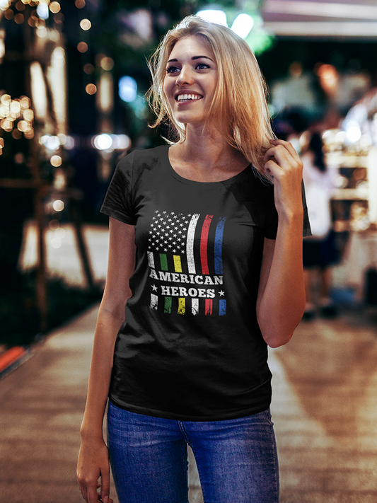 American Heroes U.s. Flag Women's T-shirt