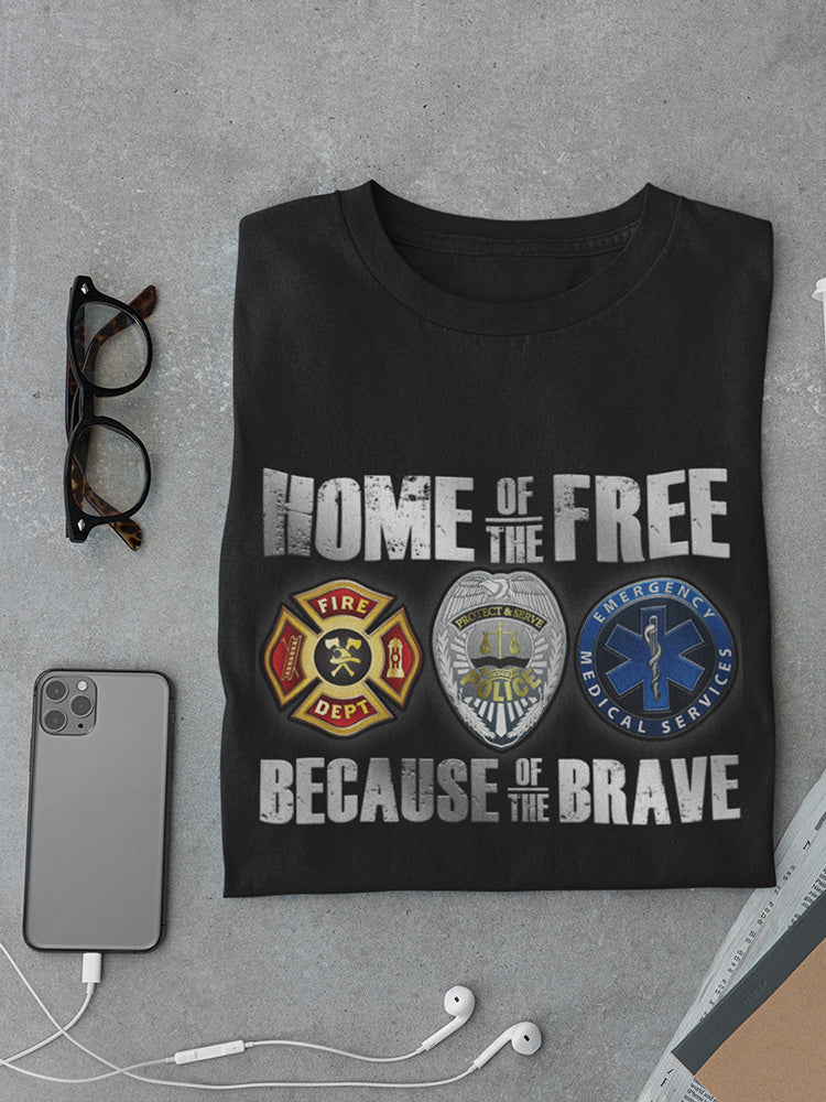 a black shirt with a black text on it and a phone and glasses