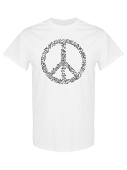 Floral Peace Sign T-shirt -SPIdeals Designs