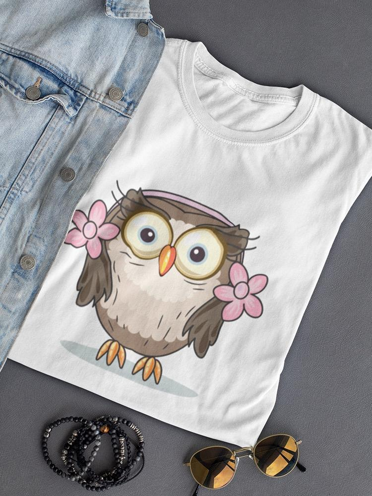 a shirt with a cartoon of an owl on it