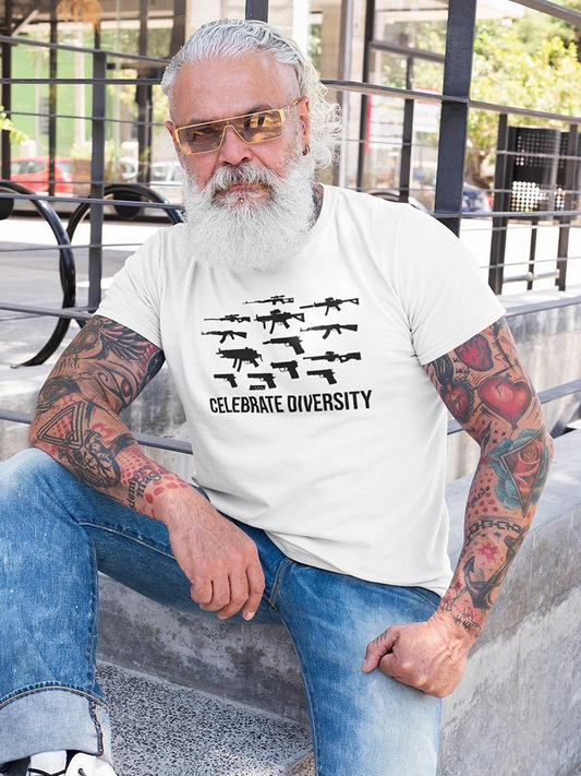 Celebrate Gun Diversity T-shirt -SmartPrintsInk Designs