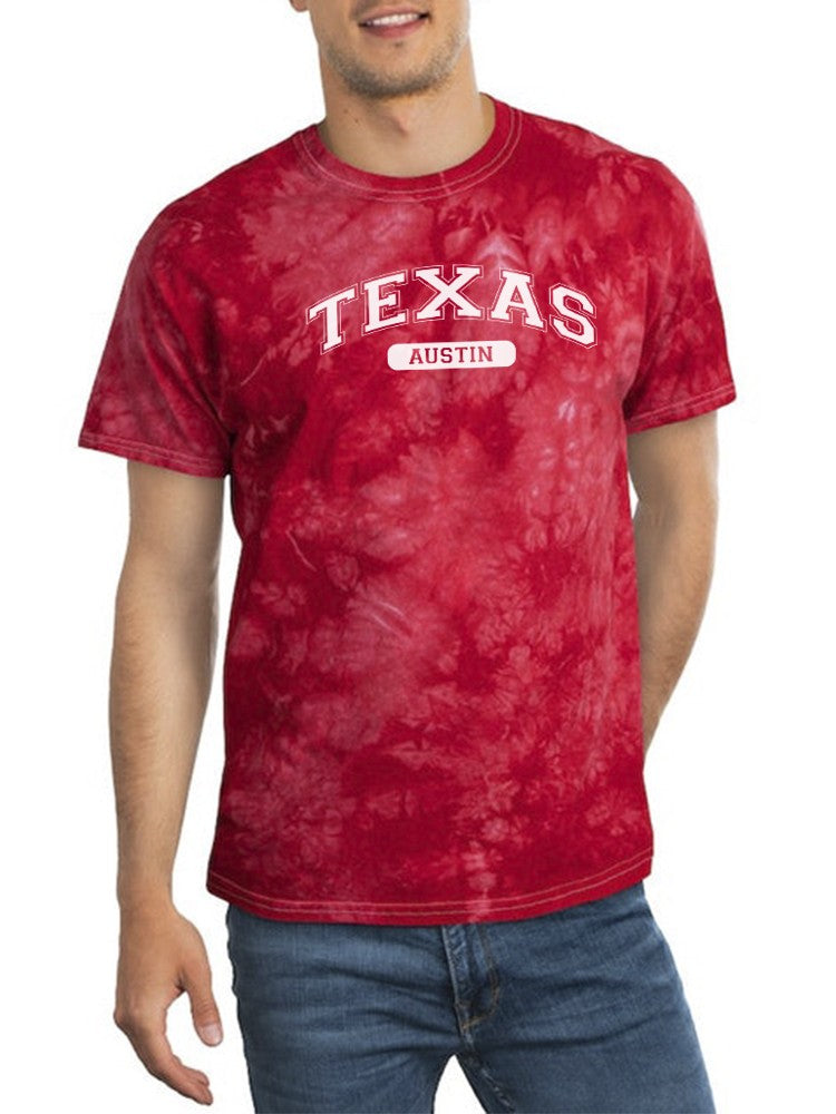 a man wearing a red shirt