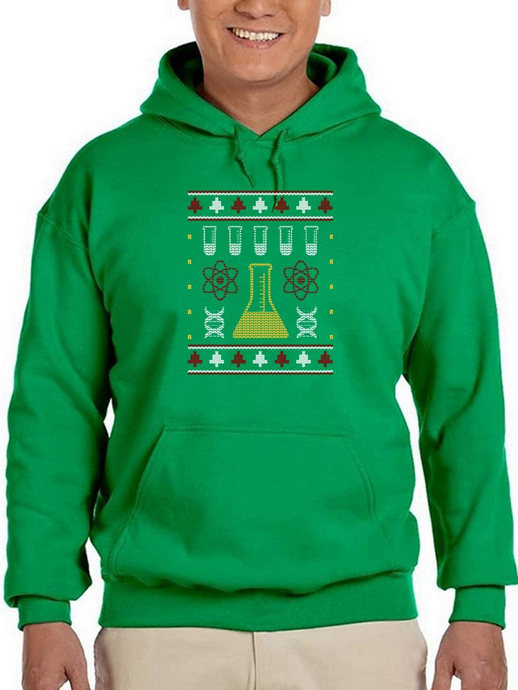 a person wearing a green sweatshirt