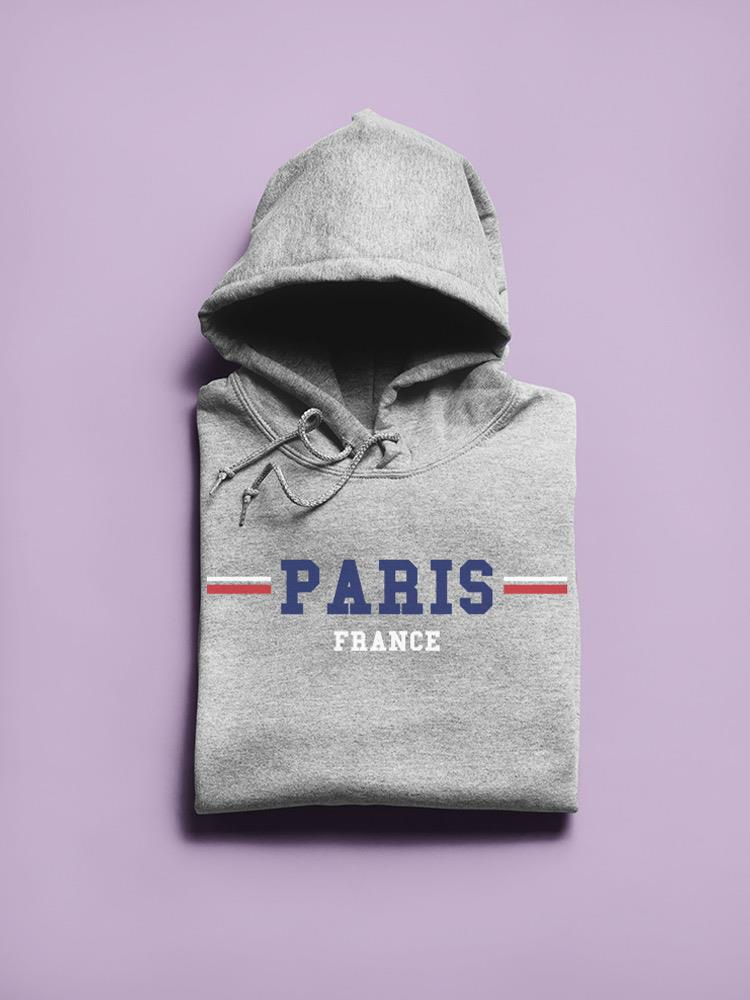 a grey sweatshirt with a hood
