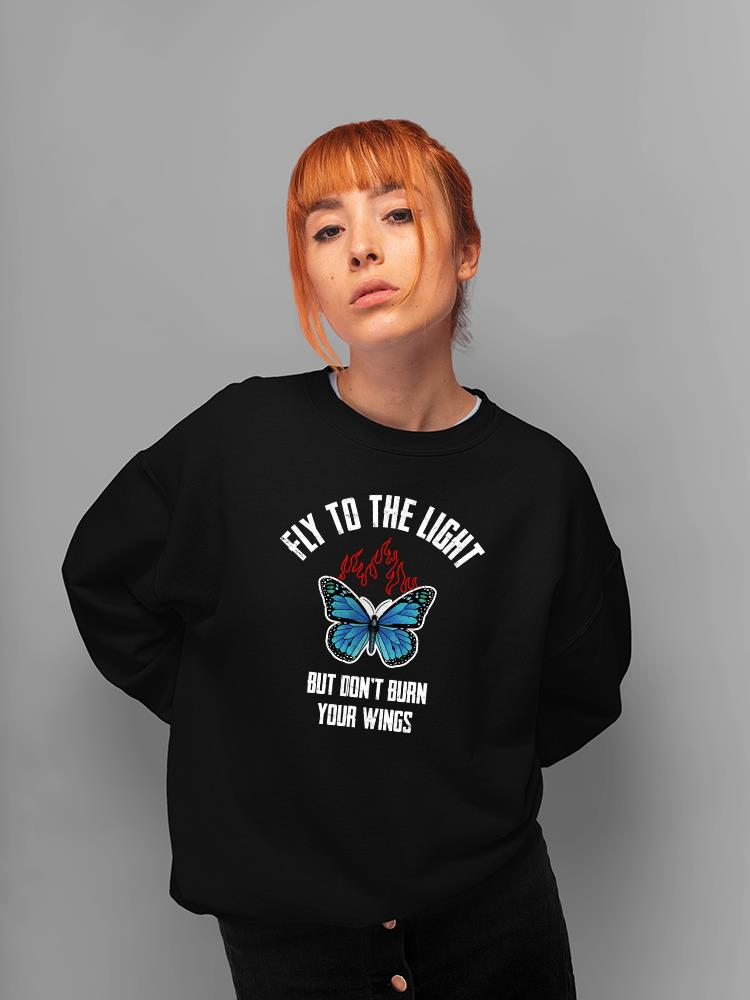 Fly To The Light, Butterfly Hoodie -SmartPrintsInk Designs