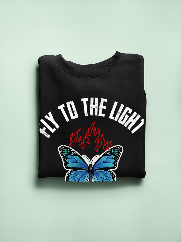Fly To The Light, Butterfly Hoodie -SmartPrintsInk Designs