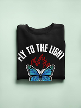Fly To The Light, Butterfly Hoodie -SmartPrintsInk Designs