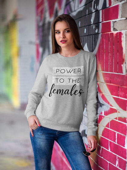 Power, To The Females Sweatshirt Women's -GoatDeals Designs