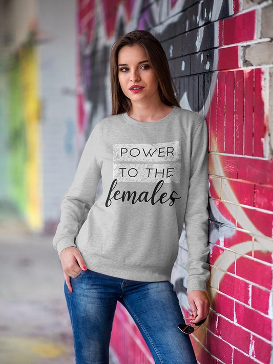 Power, To The Females Sweatshirt Women's -GoatDeals Designs