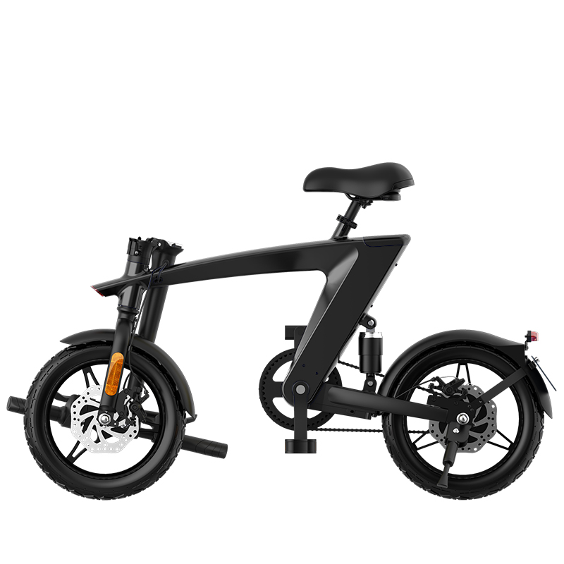 a black bicycle with a seat