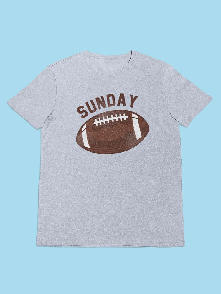 a grey t-shirt with a football design