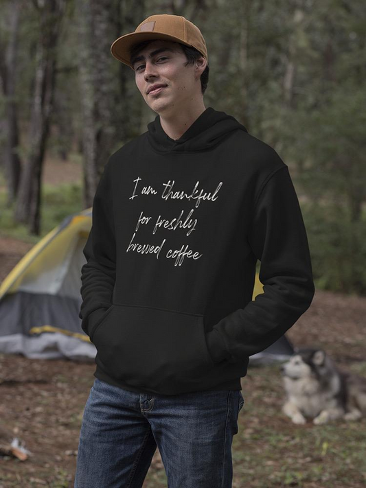 Thanks For Freshly Brewed Coffee Hoodie Men's -GoatDeals Designs