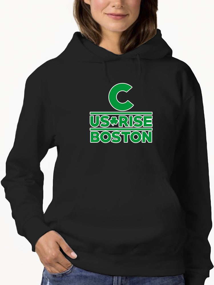 a person wearing a black sweatshirt