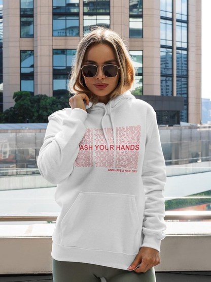Wash You Hands And Nice Day Hoodie Women's -GoatDeals Designs