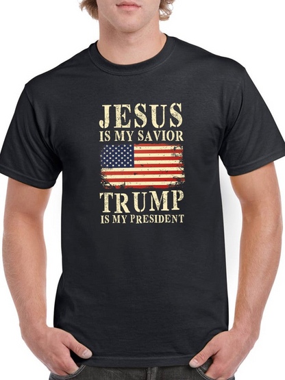 Jesus Is My Savior Design Men's T-shirt