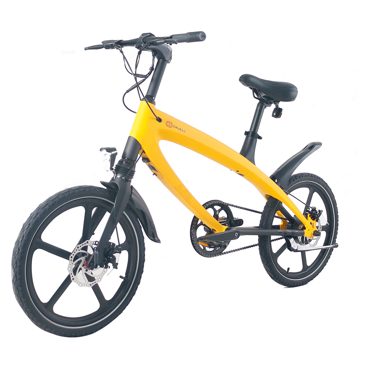a yellow and black bicycle