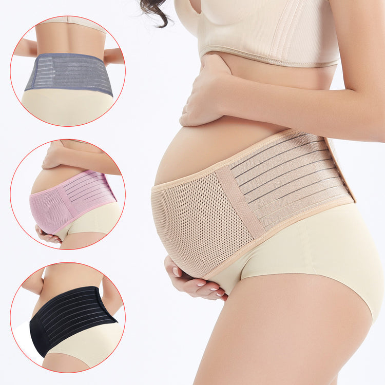 a woman wearing a maternity belt