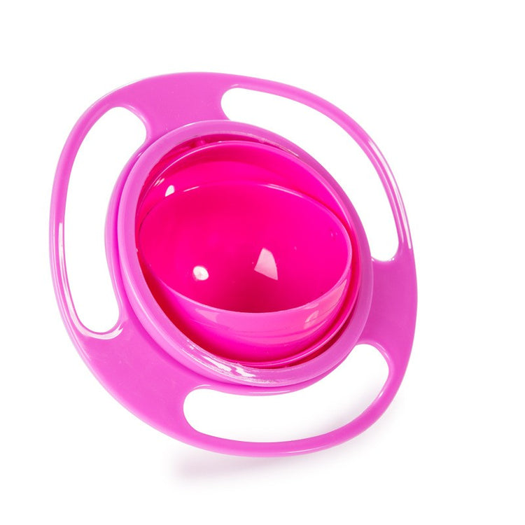 a pink baby pacifier with a spoon