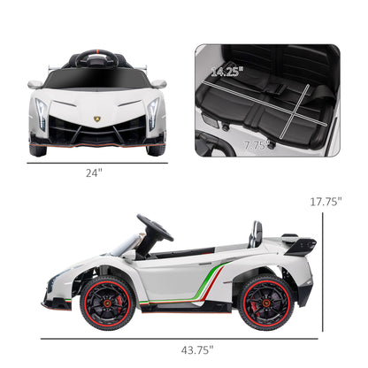 Lamborghini Veneno Licensed 12V Electric Kids Ride on Car with Bluetooth