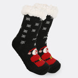 Women's Fleece-Lined Christmas Indoor Socks
