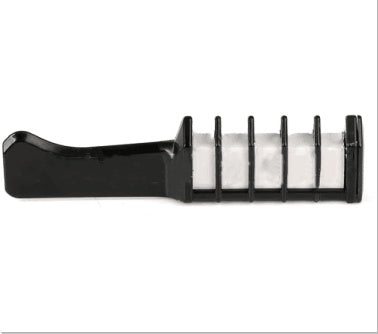 a black and white knife