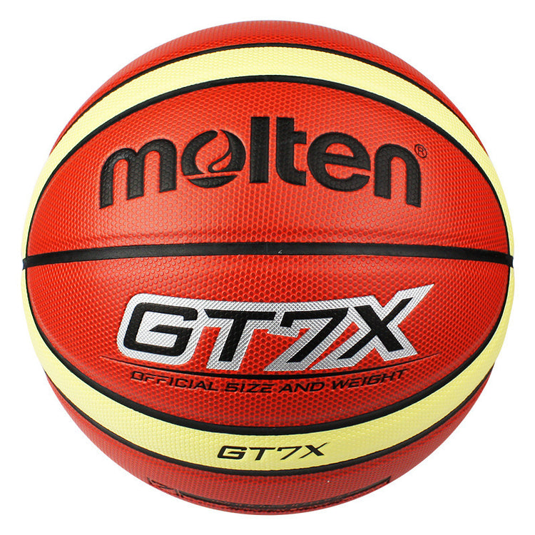 a close up of a basketball