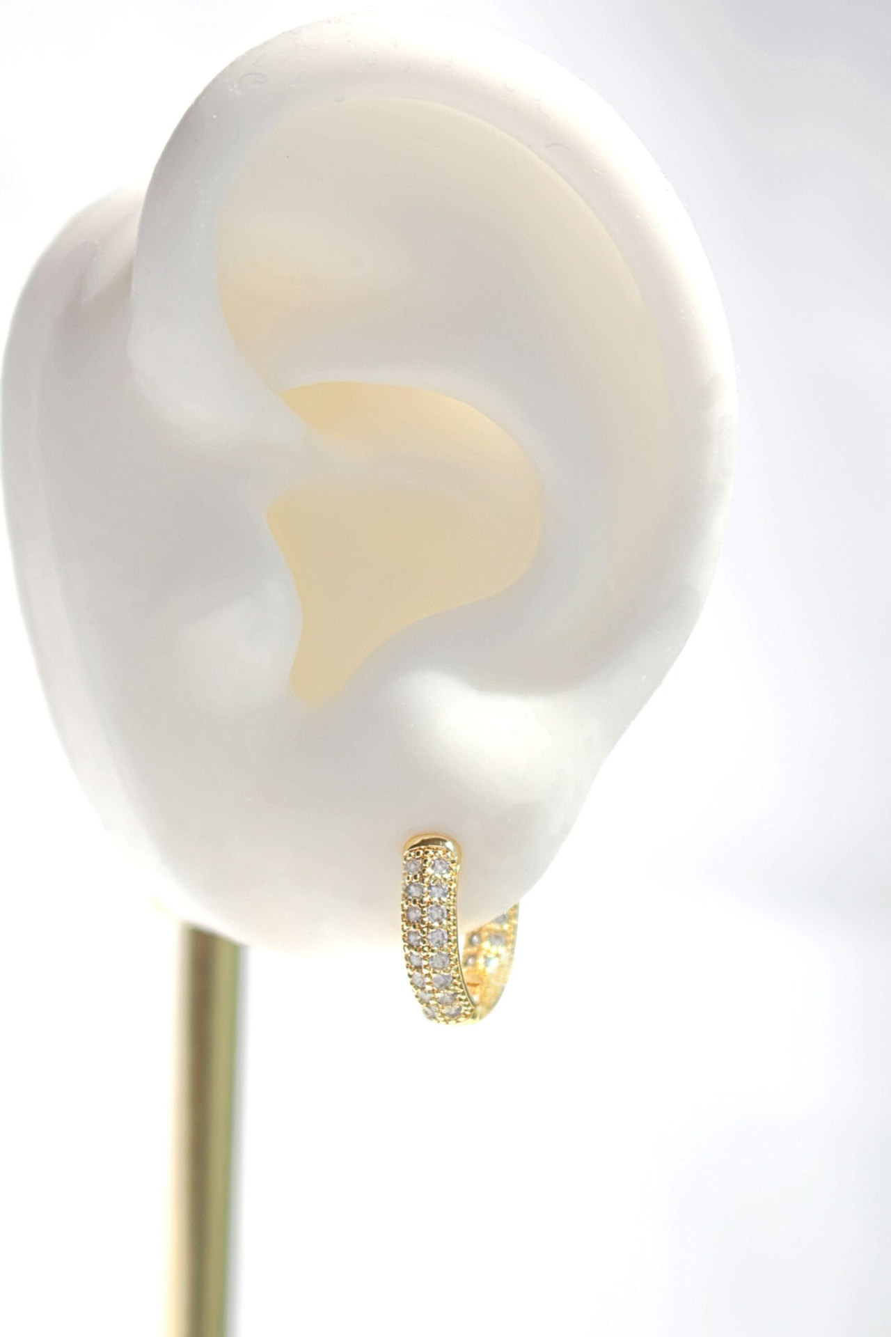 "Lorena" | 24K CZ Hoops