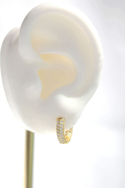 "Lorena" | 24K CZ Hoops