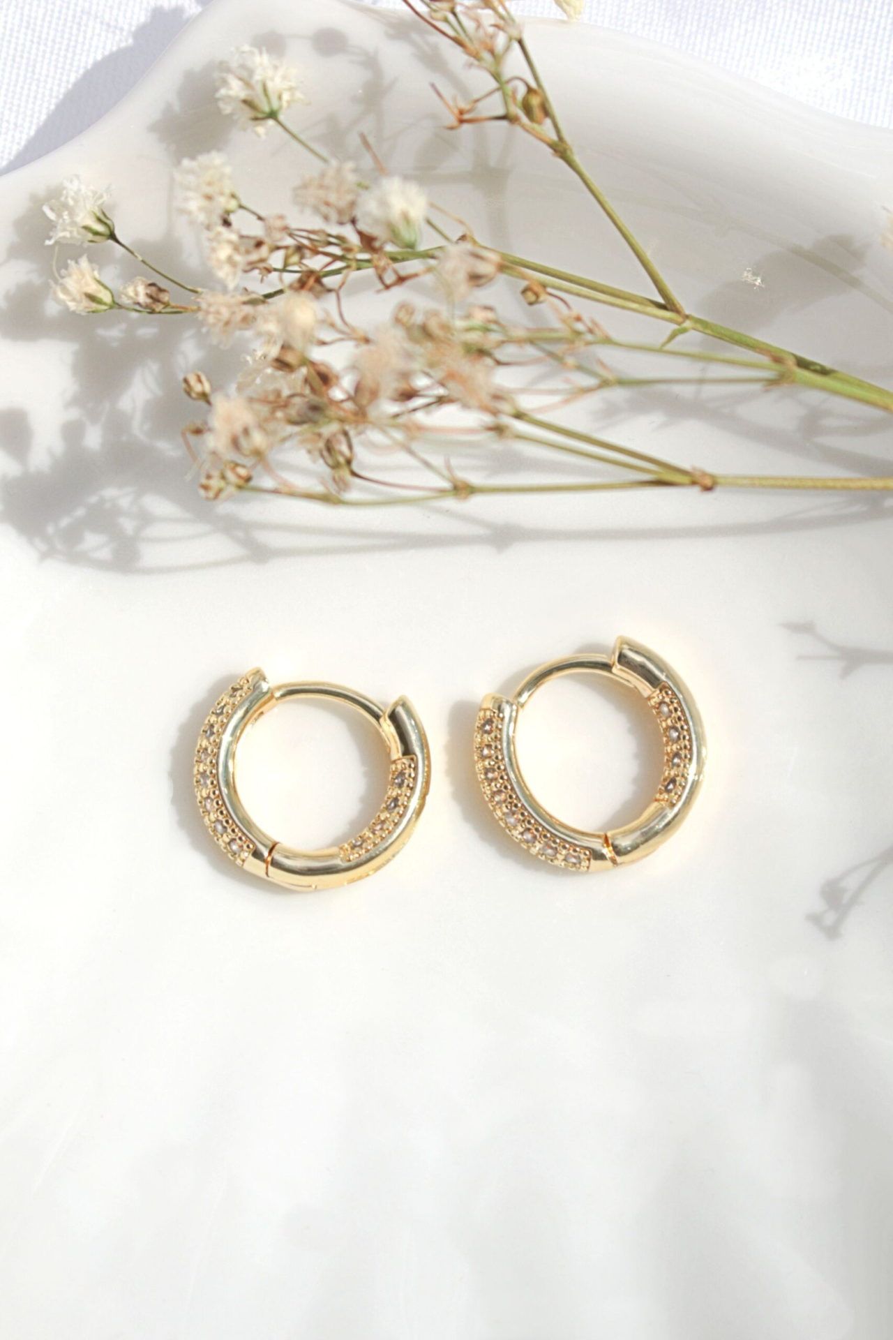 "Lorena" | 24K CZ Hoops