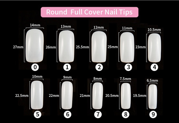 different shapes of nails