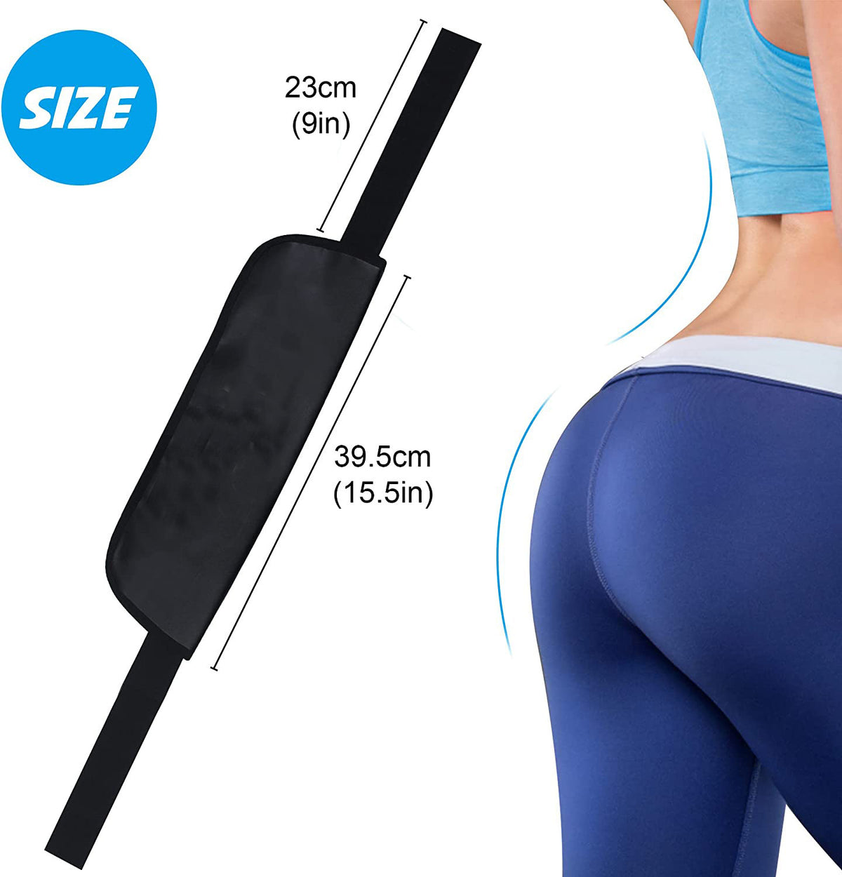 a woman's buttocks with a strap