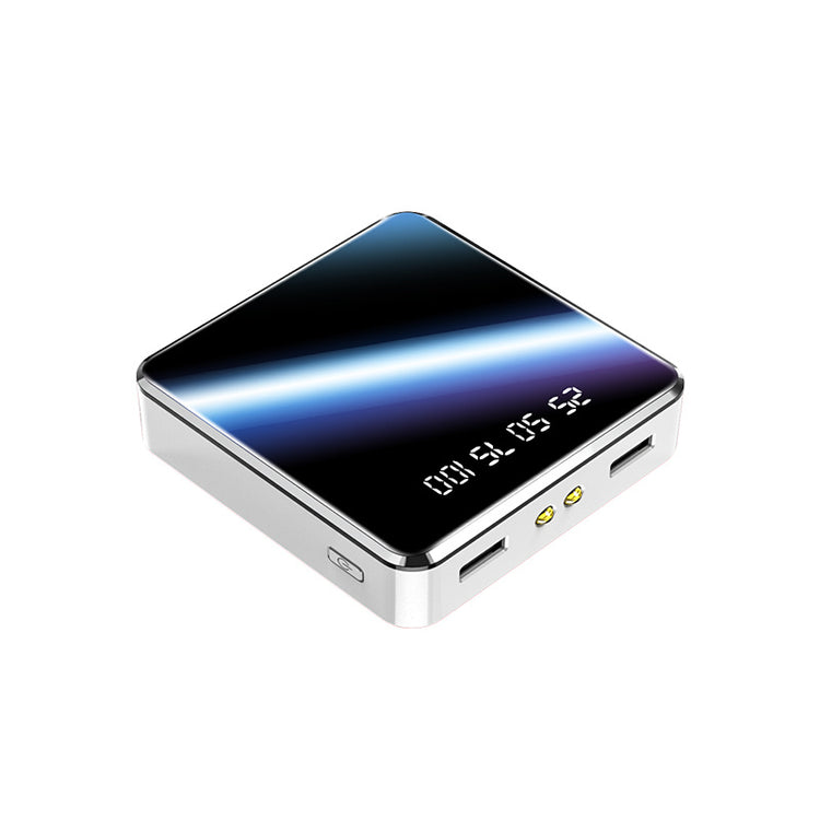 a square electronic device with a digital display