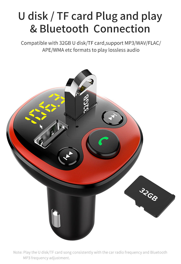 a car charger with a flash drive