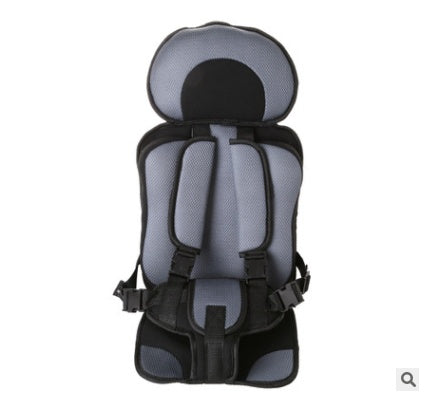 a grey and black baby seat