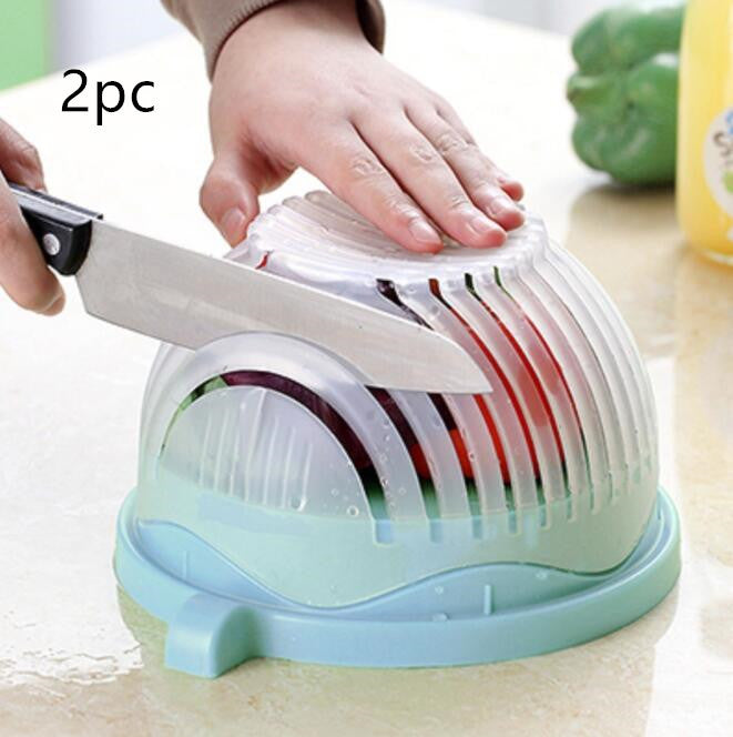 a person cutting a vegetable
