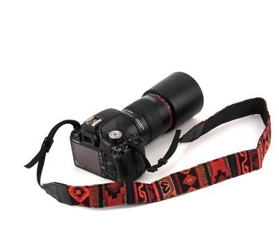 a camera with a strap