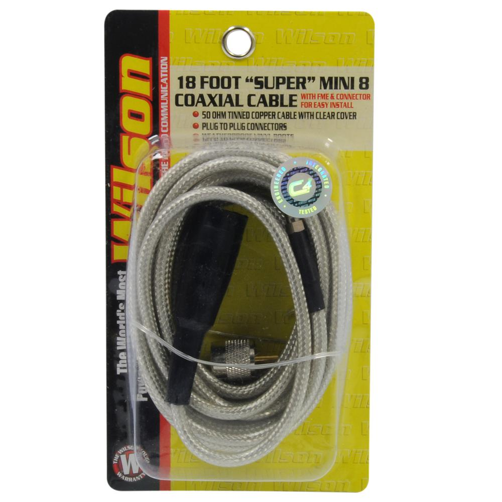 18ft Coax Cable with PL-259 Connectors