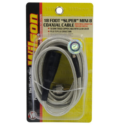 18ft Coax Cable with PL-259 Connectors