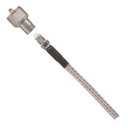 a close-up of a coaxial cable