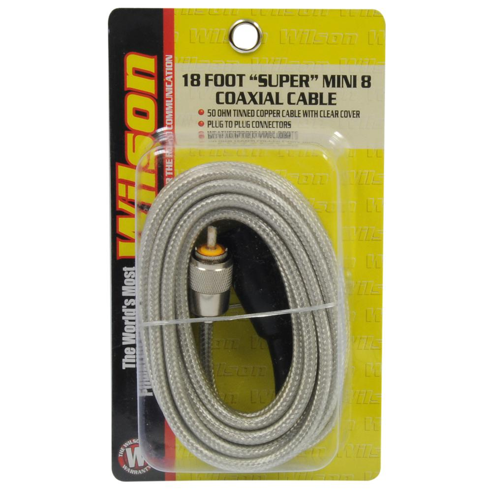 18ft Coax Cable, with PL-259 Connectors