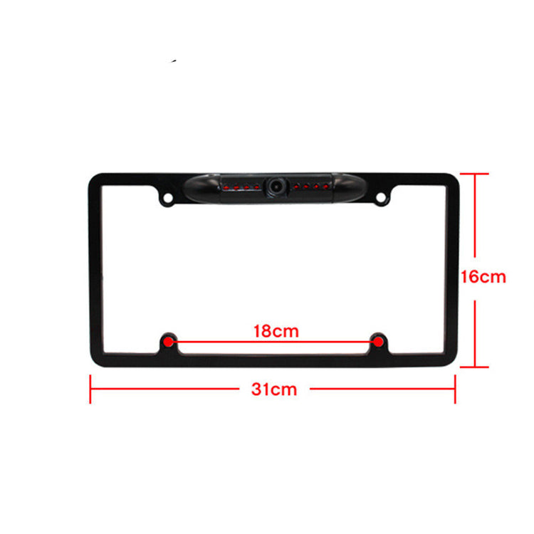 a camera attached to a license plate