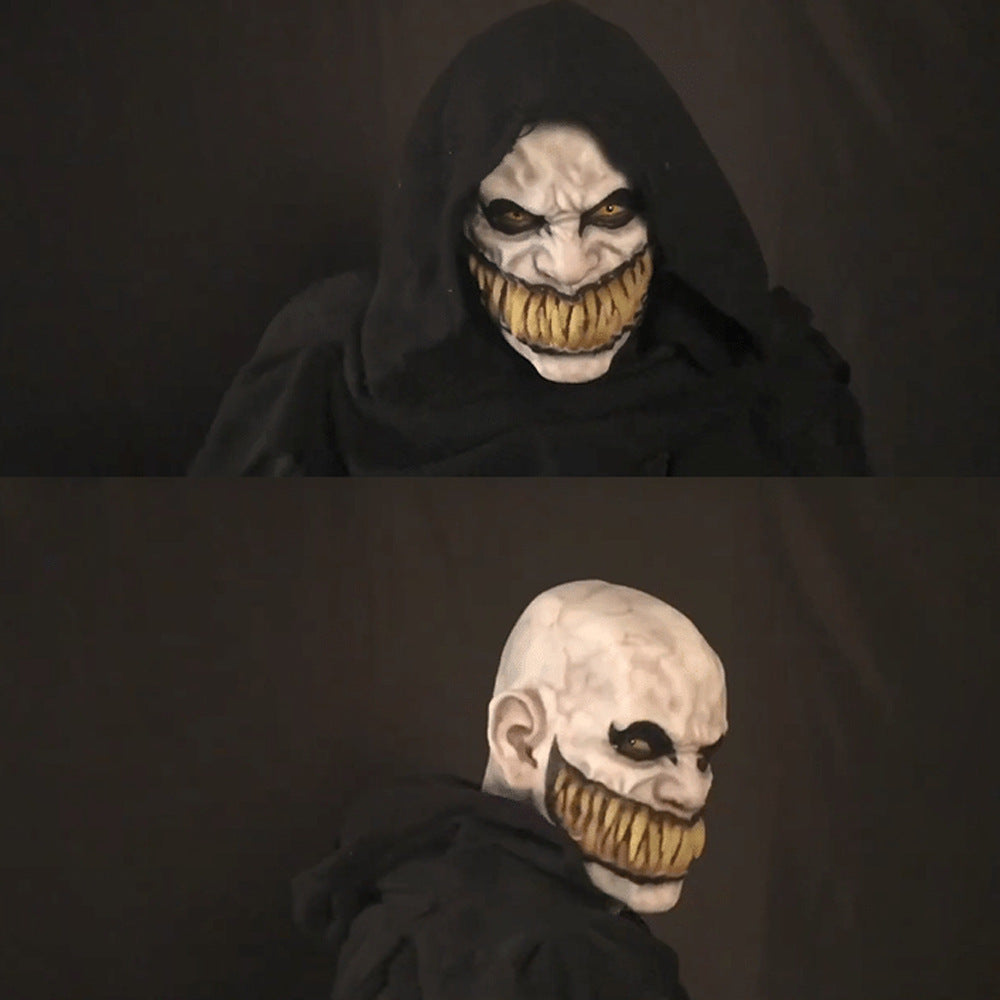 a person in a mask